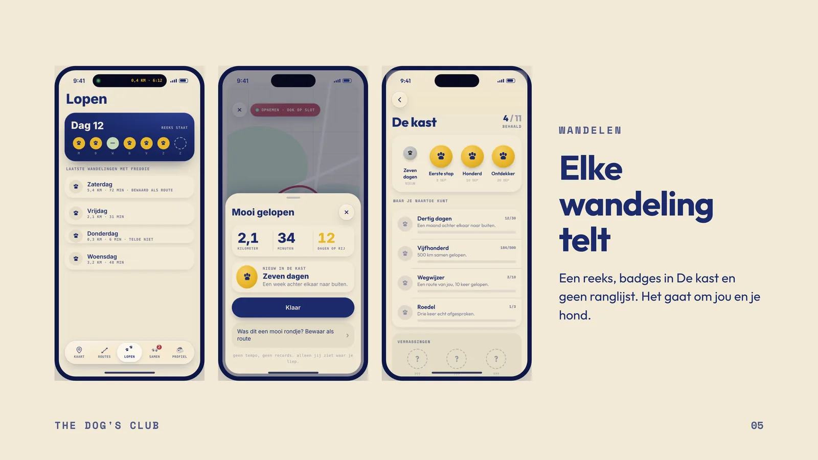 The Dog’s Club — Elke wandeling telt