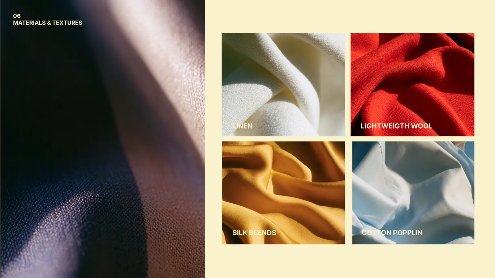 SOLÉA — Materialen & texturen