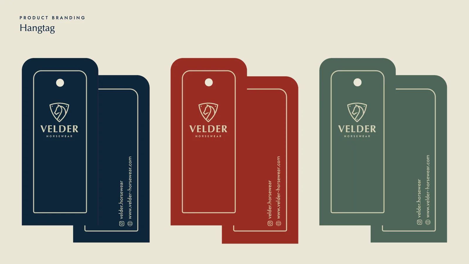 Velder — Hangtag